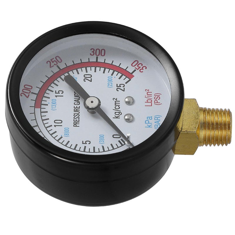 Vertical Plastic Pressure Gauge 0 25bar G1 4 Industrial Pneumatic Tool Accessories - Image 2