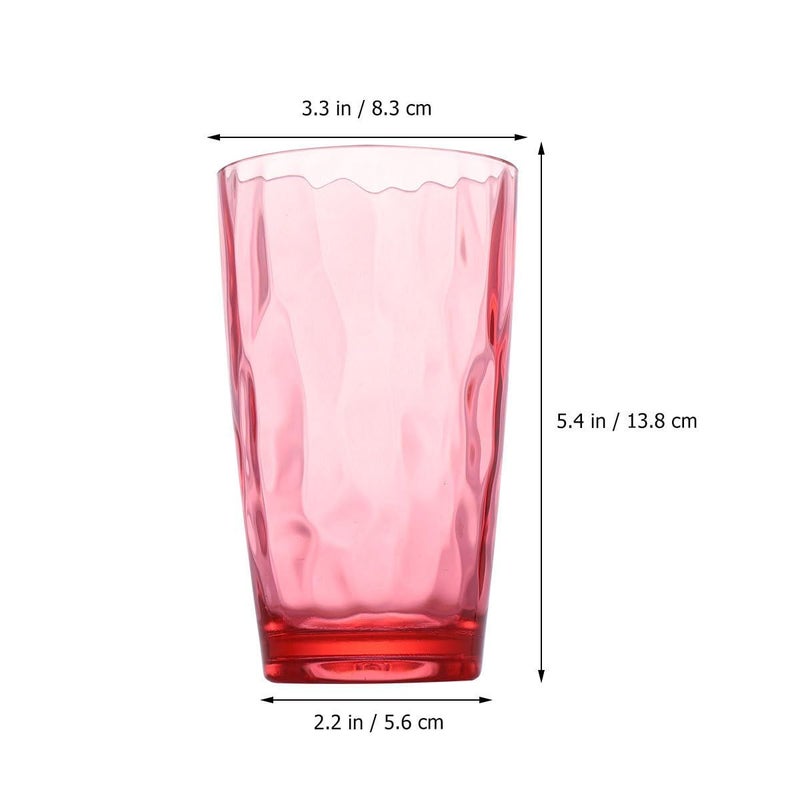 Acrylic Water Pattern Beverage Cup 470ml Unbreakable Tumbler For Restaurant Bar - Image 3