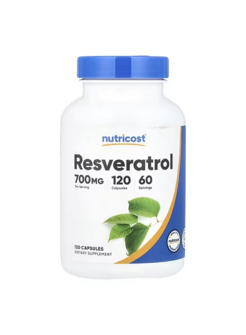 Nutricost Resveratrol, 120 Capsules (350 mg per Capsule)