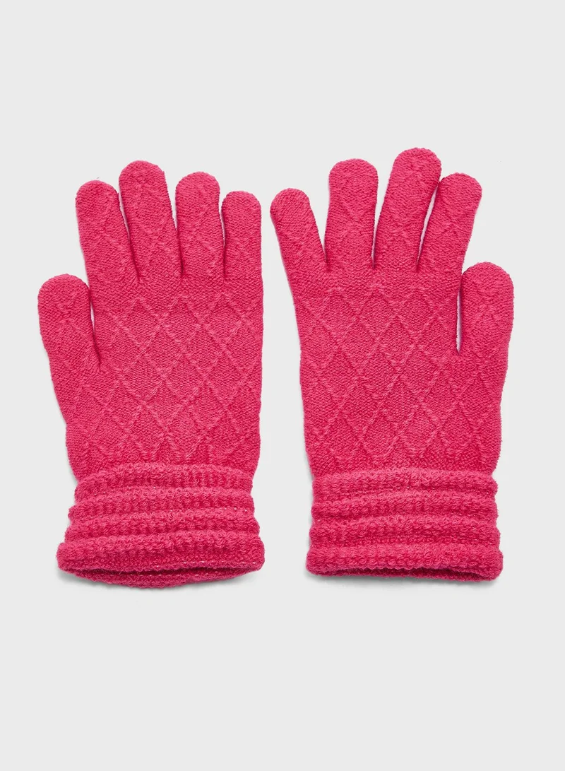 ELLA Diamante Detail Winter Glove