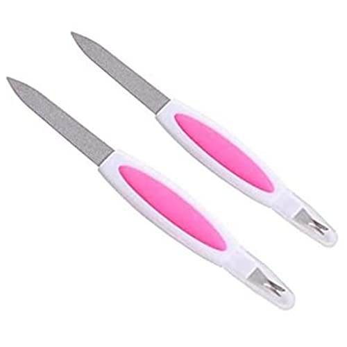 Adbeni Nail Filer Stainless Steel Nail Filer Double Sided for Women and Men, Heavy Duty Reusable Manicure Filer for Natural Nails, Great for Home Salon or Travel Use with Anti-Slip Handle - Image 3