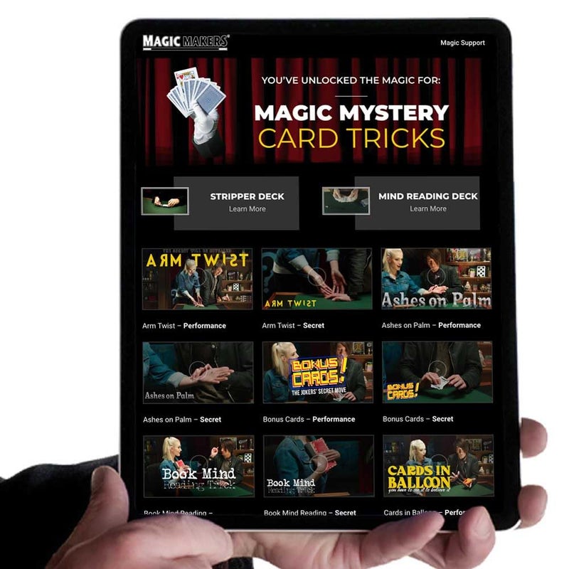 Magic Makers 50 Card Tricks Kit with 2 Decks Magic Mystery Cards - Image 3
