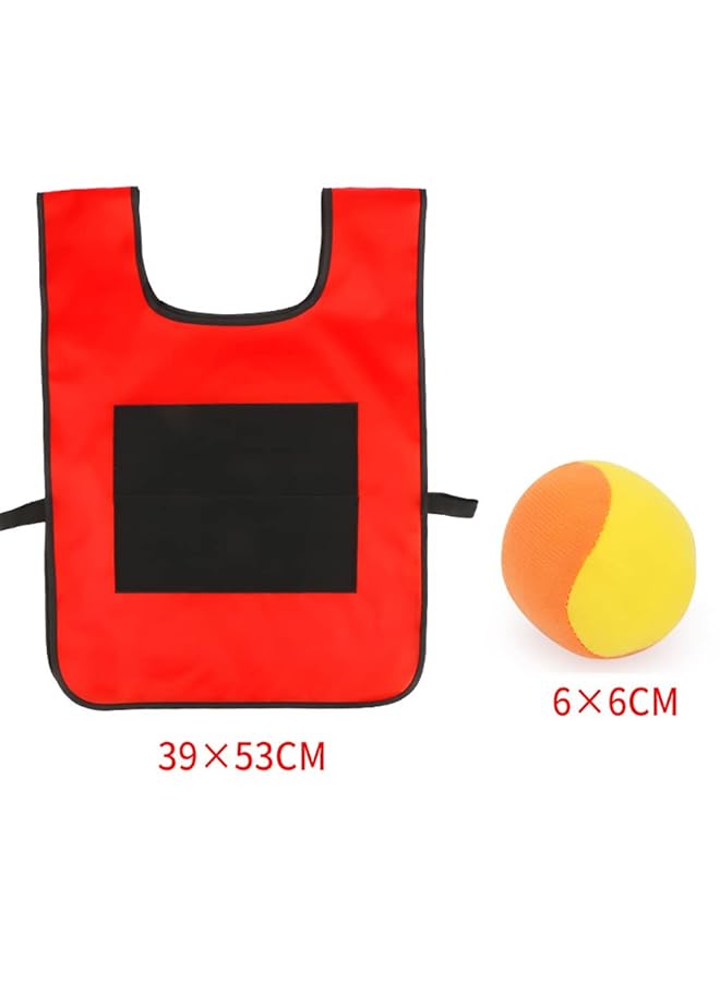 KASTWAVE Dodgeball Game Set 2 Sticky Target Vests With 10 Cotton Balls Throwing Target Game Parent Child Interaction Playground Games Toy For Indoor Outdoor - Image 5