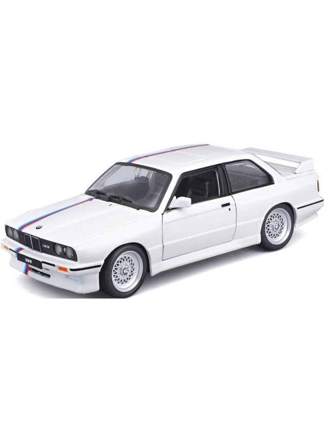 Bburago BMW 3 Series M3 1988 Die-cast Car (1:24, White) - Image 3