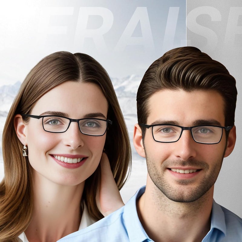 TERAISE 4PCS Fashion Anti-blue light Reading Glasses Men Women Computer Reader(3.50X) - Image 5
