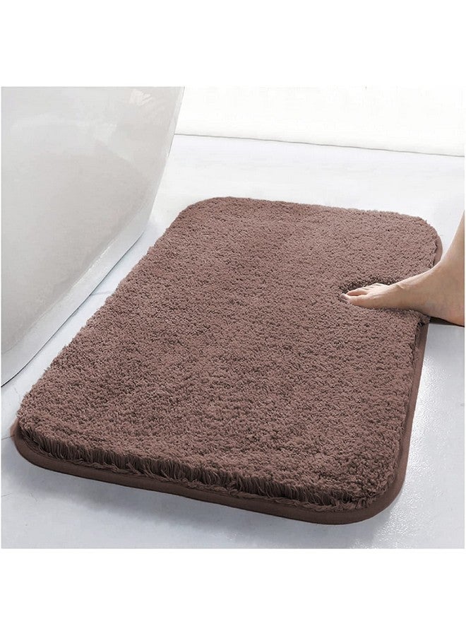 VNQ Super Soft Shaggy Microfiber Door mat for Home | Indoor | Bathmat | Washroom | Living Room | Kitchen Room | Outdoor | Dirt Trapper, Water Absorbent Carpet/Rugs Pack of 1 Coffee - Image 1