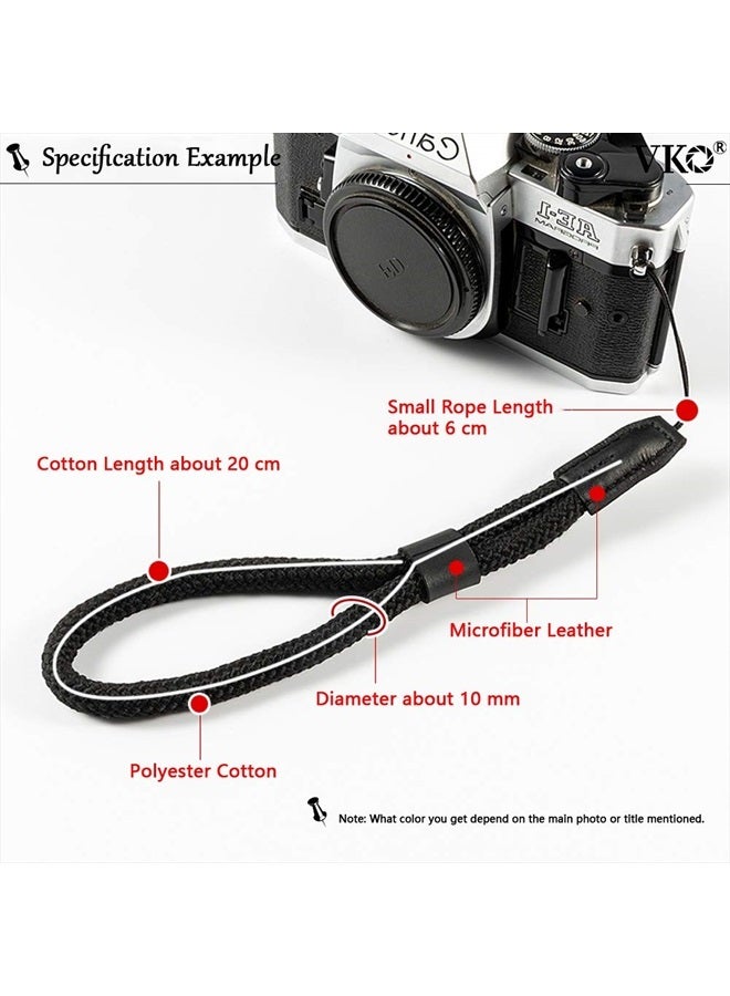 VKO حزام معصم كاميرا ناعم متوافق مع سوني ZV-1 RX100 RX100II RX100III RX100IV RX100V RX100VI G5XII G7X G7XII G7XIII G9X G9XII GR GRII حزام يد رمادي - Image 2