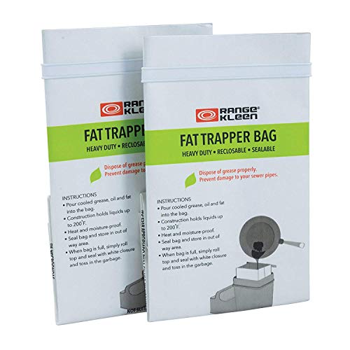 Range Kleen Grease Container for Kitchen – “600-02 Trap the Grease” Grease Keeper System w/ 2 Fat Trapper Refill Bags + Kitchen Grease Container - Image 3