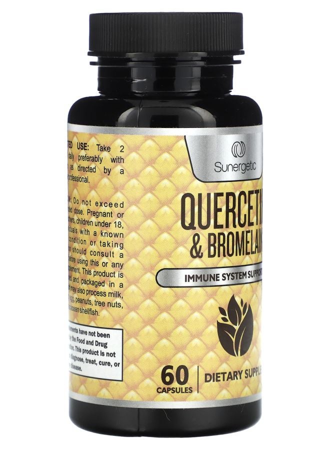 Sunergetic Quercetin & Bromelain 60 Capsules - Image 2