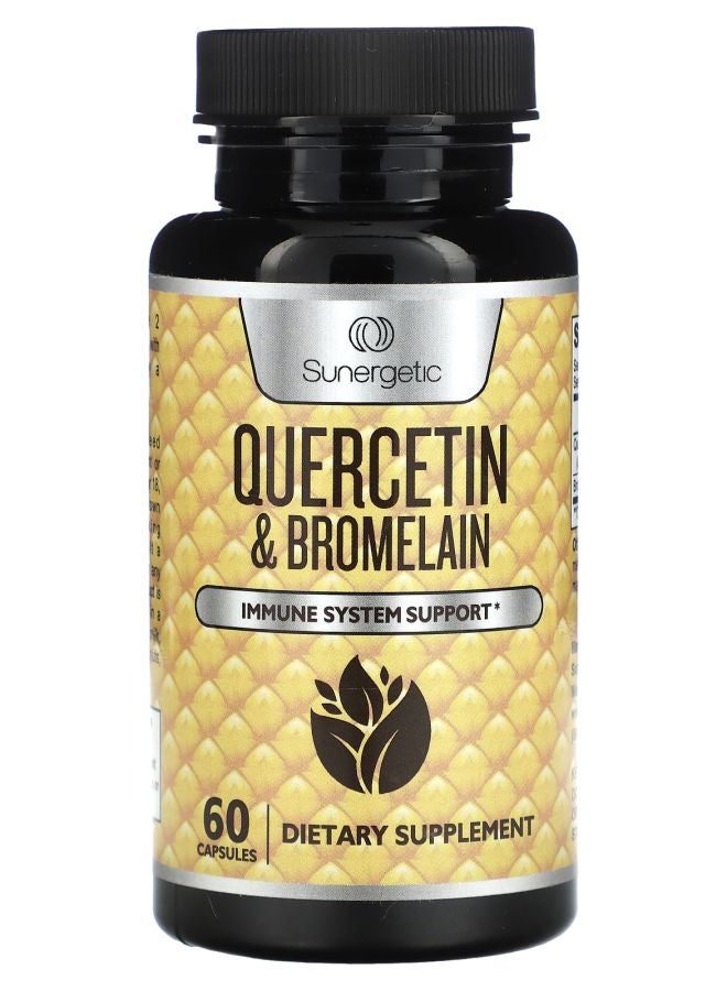 Sunergetic Quercetin & Bromelain 60 Capsules - Image 1