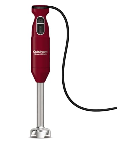 Cuisinart Smart Stick TwoSpeed Hand Blender Powerful Immersion Blender with 300Watt Motor Blends Shakes Smoothies Puree Baby Food Soups Sauces CSB175RP1 Red - Image 1