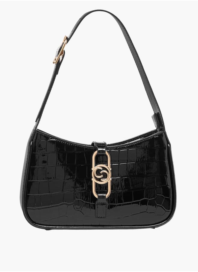 Celeste Women Textured Shoulder Bag with Zip Closure  - Image 1