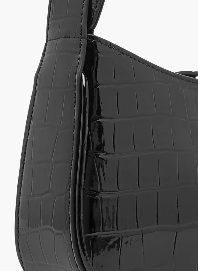 سيليست Women Textured Shoulder Bag with Zip Closure