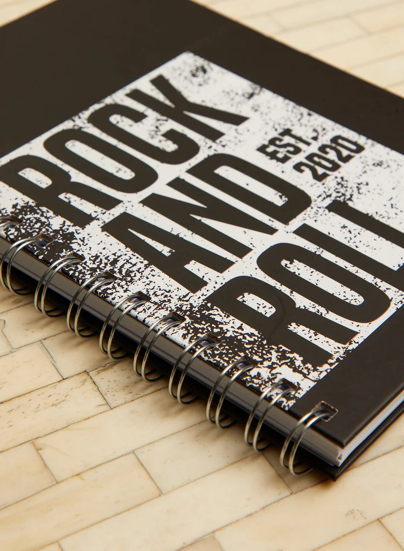 Back to school kit A5 Spiral Hardcover Notebook - Rock & Roll