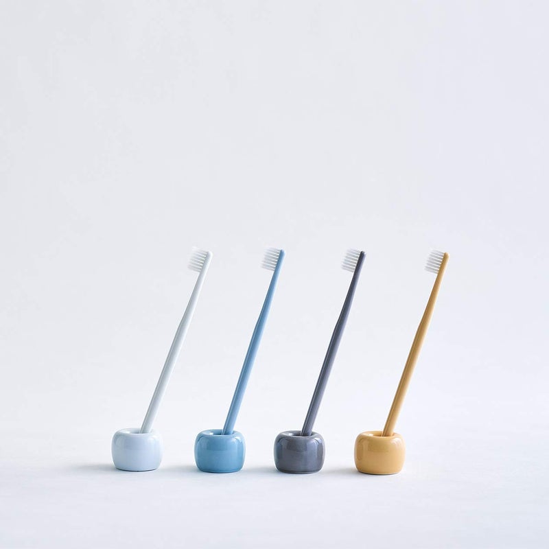 Muji White Porcelain Toothbrush Stand - Image 3