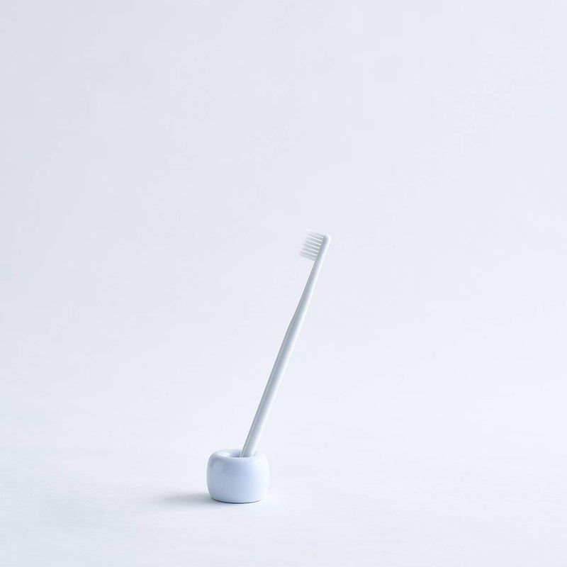 Muji White Porcelain Toothbrush Stand - Image 2