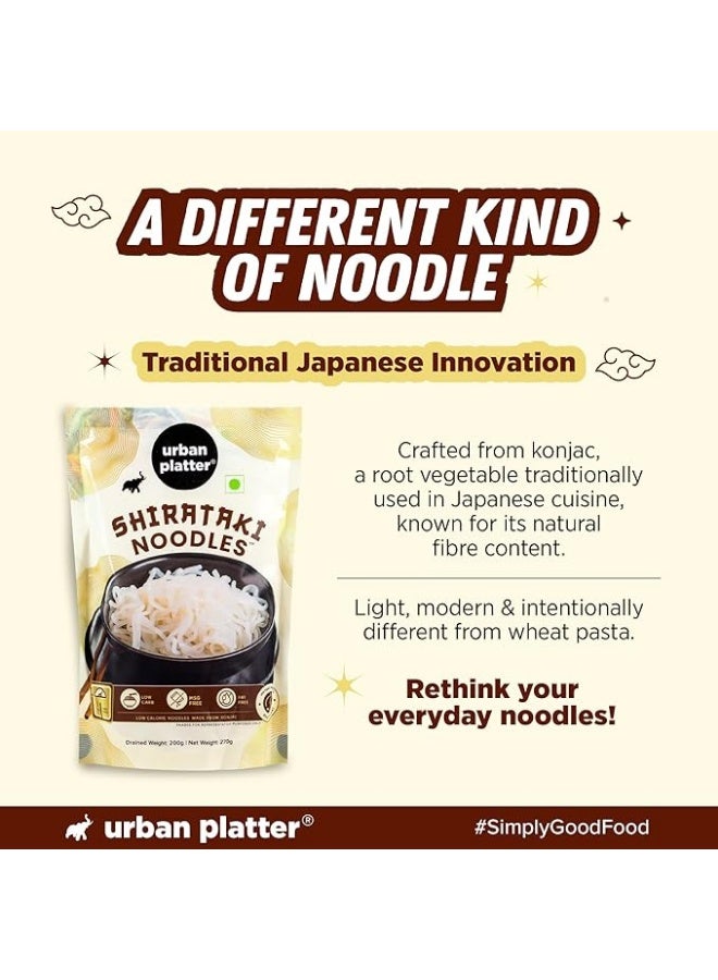 Urban Platter Shirataki Konjac Noodles, 270g, Pack of 3 (Fat-Free, Gluten-Free, Low Carb, Ready to Use) - Image 4