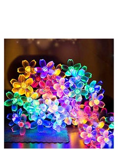 Excefore Solar Flower Strings Lights, LED Blossom Solar Powered Fairy Lights, 8 Modes Waterproof Outdoor Garden Cherry Flower String Lights, for Yard, Lawn, Wedding, Party Decorations (Multi Colour)  - Image 1