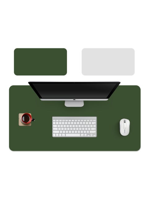 Digital Computer Mouse Pad Anime Kawaii Cute Cat Paw Design Gaming Mousepad High Quality Non-slip Rubber Base Mouse Mat-Color:1000mm Long And 500mm Wide-Pattern:Green And Silver Double Color (double-sided Can Be Used To Send The Strap)