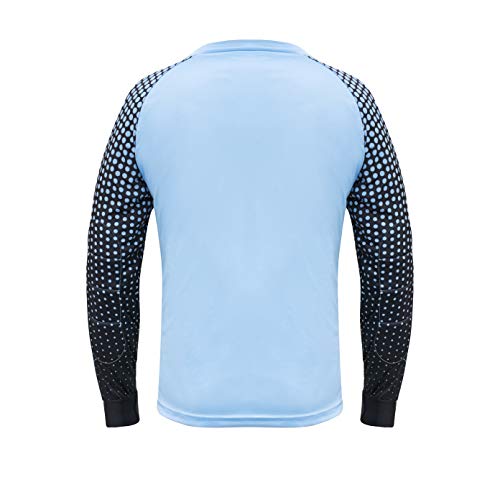 Total Soccer Factory Soccer Goalie Shirt (Columbia Blue, Adult Small) - Image 4