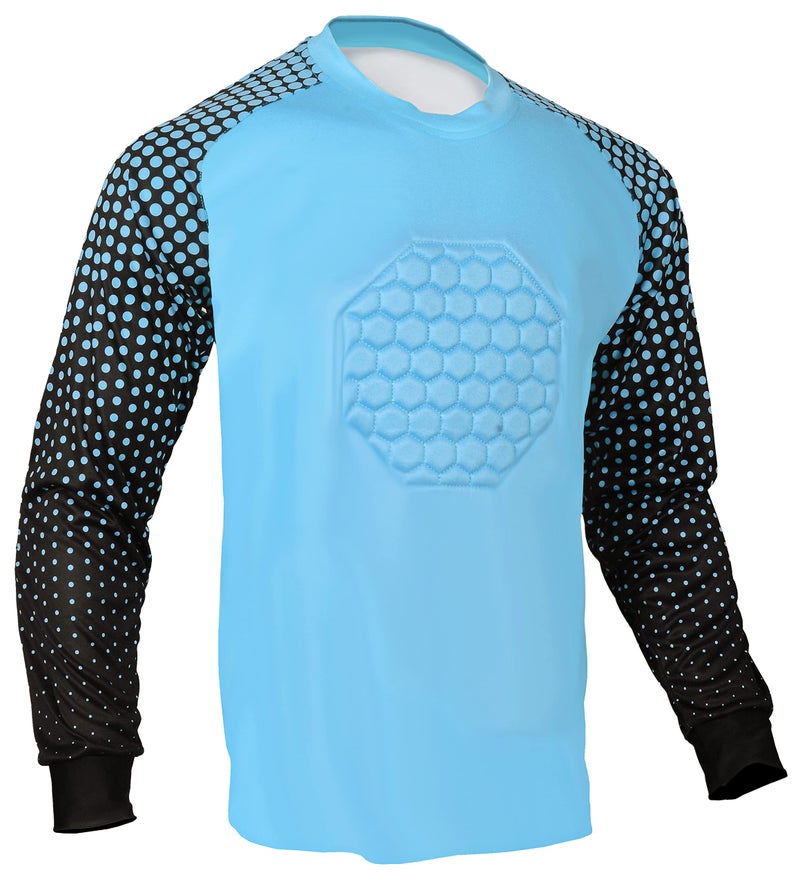 Total Soccer Factory Soccer Goalie Shirt (Columbia Blue, Adult Small) - Image 2