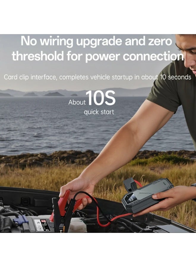 YESIDO VC11 Car Jump Starter 6000mAh Power Bank Smart Clamp for 12V Battery 3.0L Gas Diesel Vehicles - Image 5