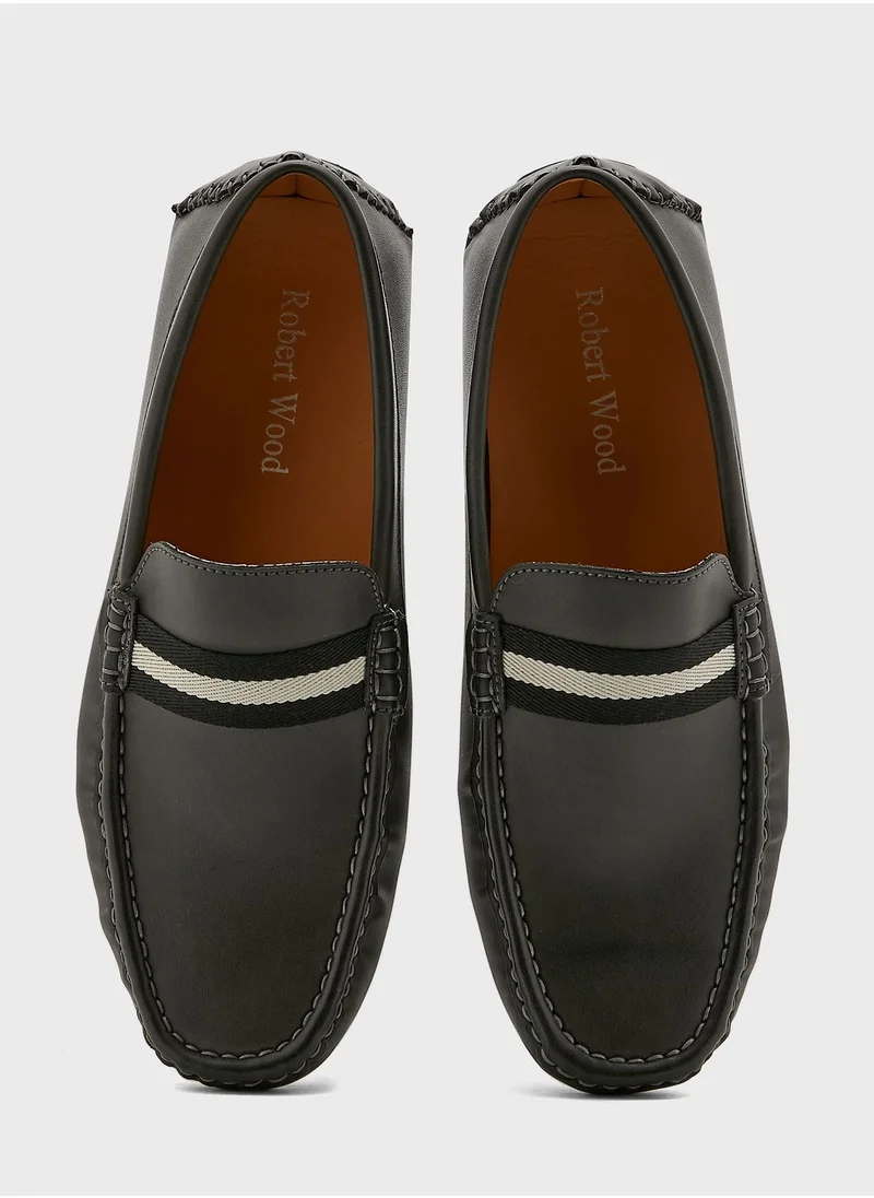 Robert Wood Webbing Saddle Detail Formal Moccasins
