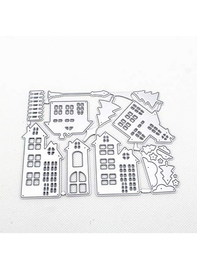 MosBug Forest Village House Tree Metal Cutting Dies 108.4Cm For Scrapbooking Card Album Making Diy Craft Die Cut - Image 5