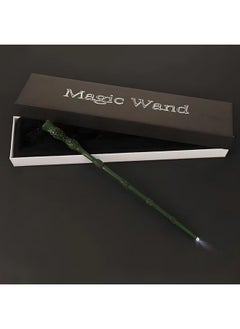 MilesMagic MilesMagic Harry Potter Wand With Magic Spell And Platform Ticket | Wizard Cosplay Light Up LED Sorcerer's Witchcraft Magic Dress Up Wand For Potterheads | 33 Cm | (Albus Dumbledore), Multicolor  - Image 2