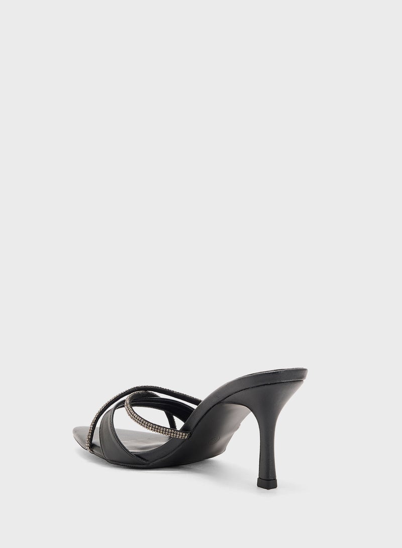 Ella Limited Edition Glitter Heeled Mule  - Image 3