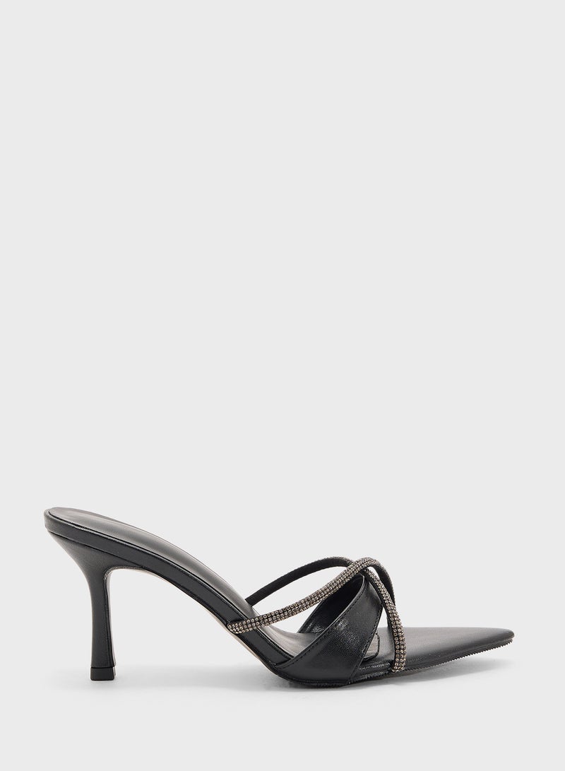 Ella Limited Edition Glitter Heeled Mule  - Image 1