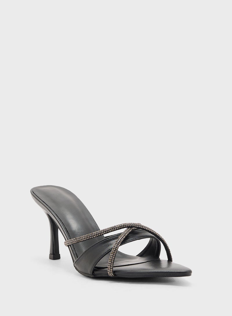 Ella Limited Edition Glitter Heeled Mule  - Image 2