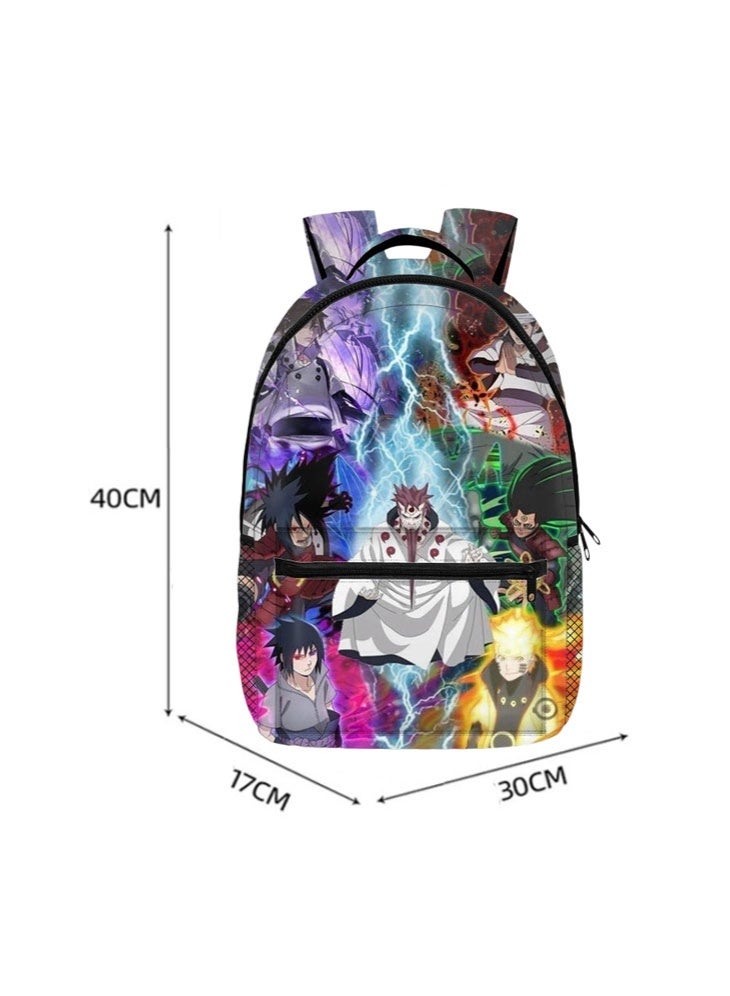 ناروتو بسيطة سستة على ظهره المدرسية للمراهقين وطلاب المدارس الابتدائية الرجال والنساء الترفيه الرياضة على ظهره - Image 2