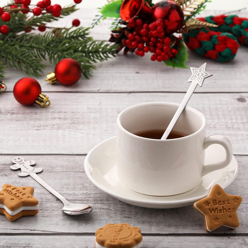 Skyley 32 Pieces Christmas Spoon Set - Image 5