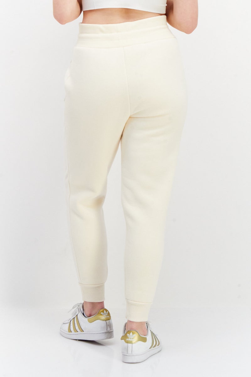 Bearpaw Women Drawstring Plain Jogger Pants, Light Beige  - Image 2