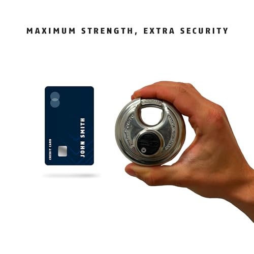 ABUS 20/70 Heavy Duty Diskus Storage Padlock with 2 Keys for Storage, Outdoor, Commercial, 2.75in (70mm) Wide, Keyed Different - Image 2