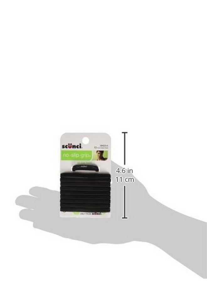 Scunci Large No Slip Elastics Black 10 Count (Pack Of 1) - Image 4