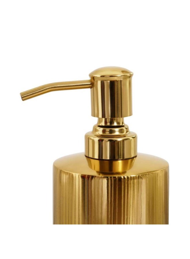 Pan Home موزع صابون معدني ميتور بقطر 6x18 سم - ذهبي - Image 3