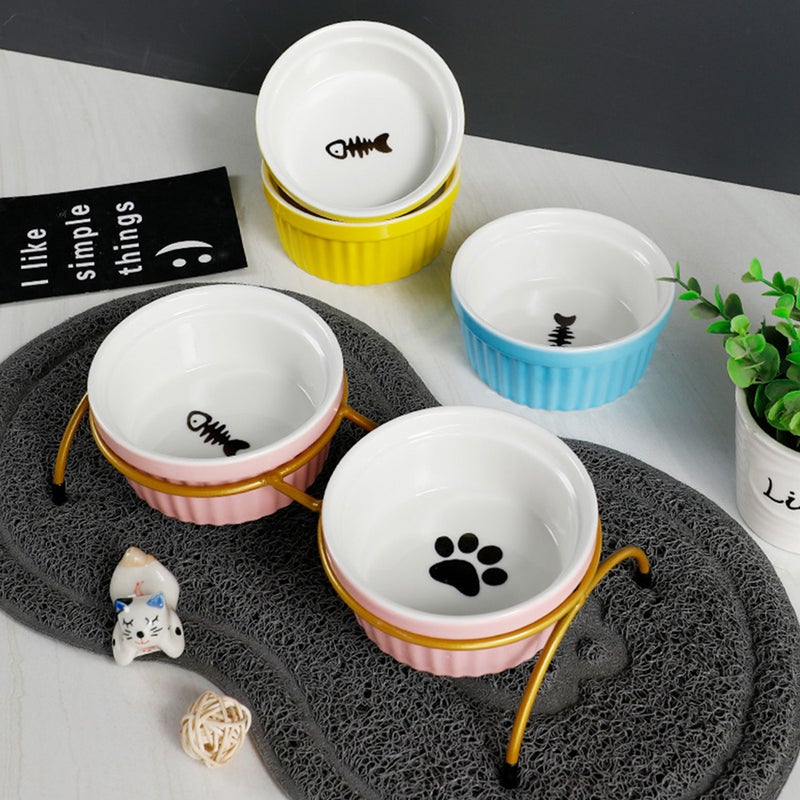2pcs Pet Feeding Mat Dog Cat Eating Drinking Bowl Pad Non- Mat Placemat - Image 3