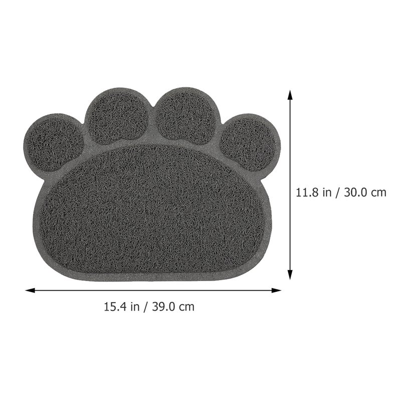 2pcs Pet Feeding Mat Dog Cat Eating Drinking Bowl Pad Non- Mat Placemat - Image 2