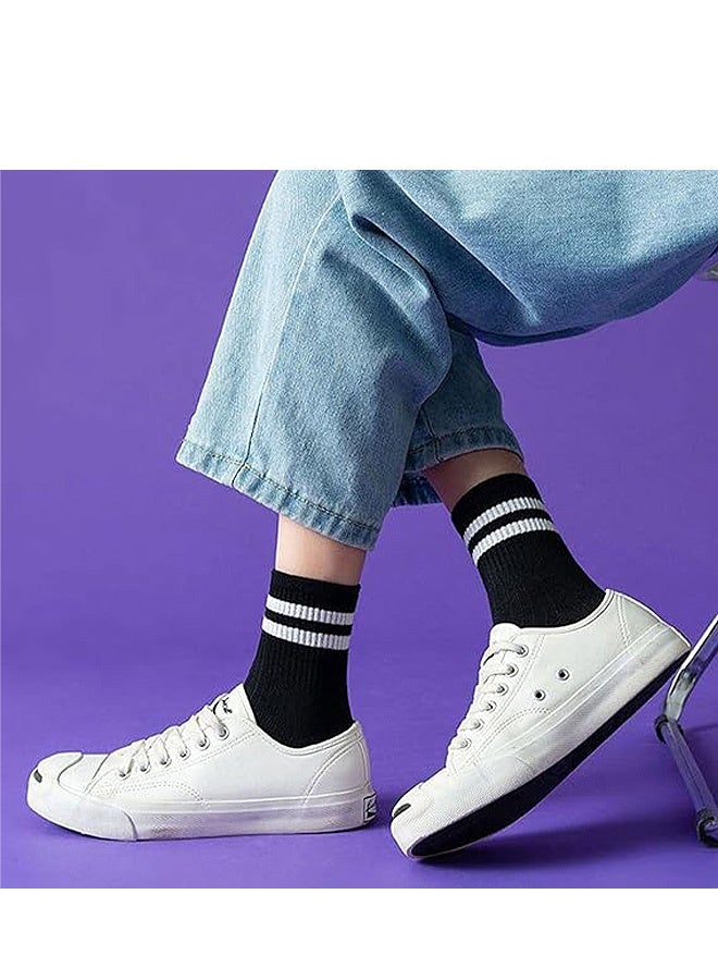 Photon 10 أزواج من الجوارب الرجالية، جوارب طاقم بتصميم عصري مع نسيج ناعم قابل للتنفس للارتداء غير الرسمي والرياضي - Image 2