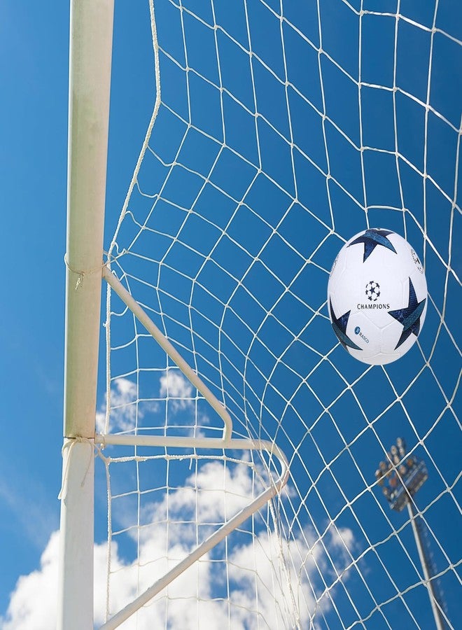 RASCO Champions League Official Size 5 Football, White and Blue Star Design - Image 4