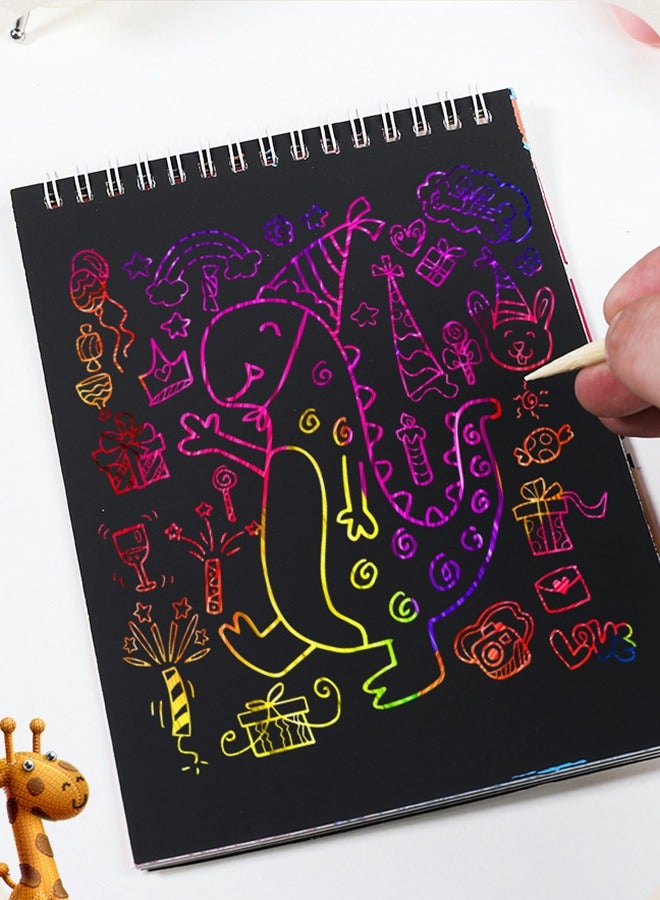 جرويك ألعاب هدايا فنية مصنوعة من الخدوش السحرية ، ألعاب ألغاز للأطفال ، لغز كتاب التعليم المبكر ، كتاب صور التعلم - Image 2