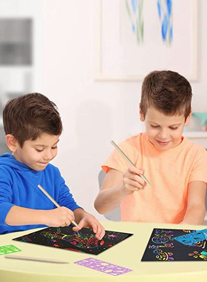 جرويك ألعاب هدايا فنية مصنوعة من الخدوش السحرية ، ألعاب ألغاز للأطفال ، لغز كتاب التعليم المبكر ، كتاب صور التعلم - Image 4