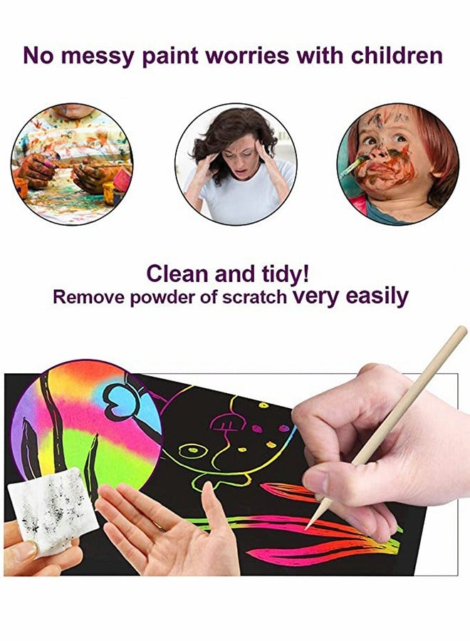 جرويك ألعاب هدايا فنية مصنوعة من الخدوش السحرية ، ألعاب ألغاز للأطفال ، لغز كتاب التعليم المبكر ، كتاب صور التعلم - Image 3