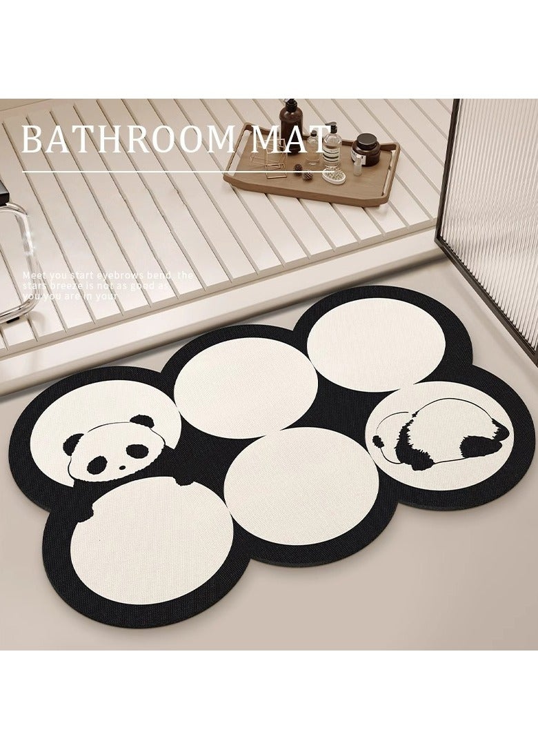 Mei Lifestyle Diatom Mud Anti Slip Bathroom Mat Stylish & Super Absorbent With Soft Material (45cmX70cm)  - Image 1