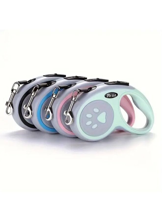 رماش сера 19685 إنش حبل كلب قابل للسحب تحكم بنقرة واحدة للحيوانات الأليفة الصغيرة والمتوسطة - Image 2