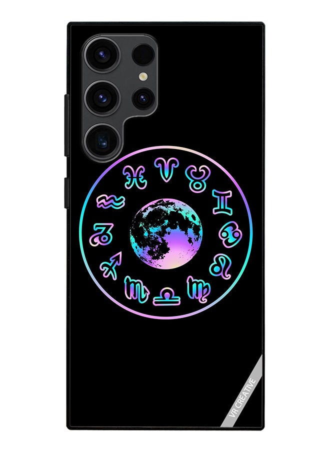 VR CREATIVE Protective Case Cover For Samsung Galaxy S23 Ultra 5G Abstract Pattern Sings Design Multicolour - Image 1