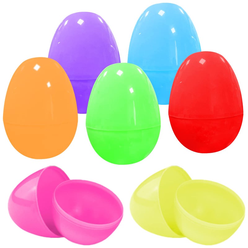 Jsdoin Easter Eggs 28pcs Colourful Fillable Surprise Easter Eggs Easter Hunts Basket Fillers Christmas Springtime Party Favors Gift for Crafts Kids Kitchen Pretend Play Game Toys Pink