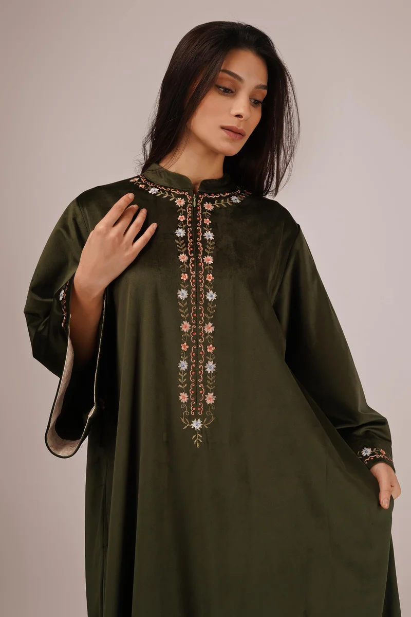 After Dark Cheryl, Green Kaftan